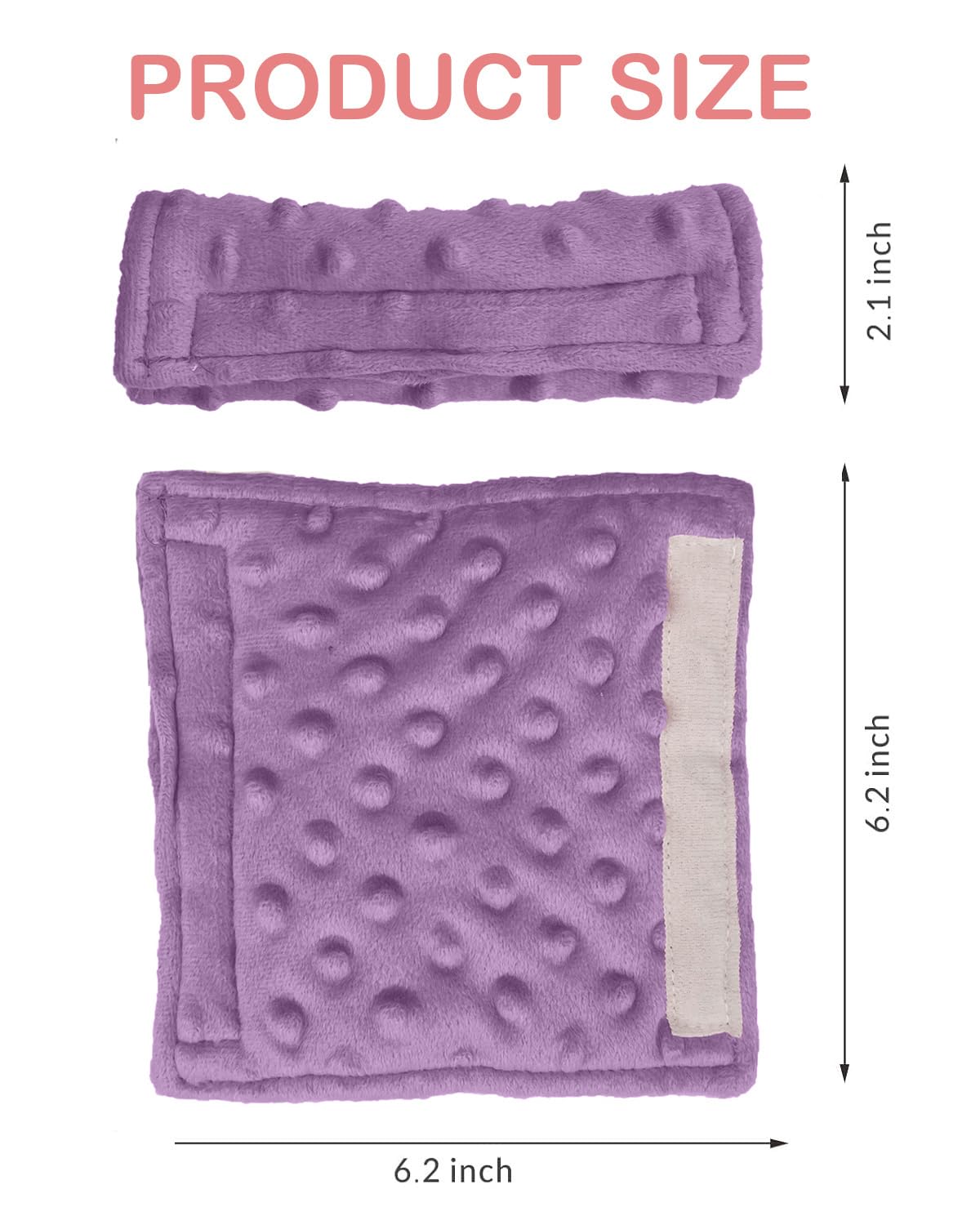 Baby Car Seat Neck Cover, Car Seat Strap Cover, Seat Belt Cushions Pads, Shoulder Strap Protectors, Reversible Pram Harness Covers in Minky Dinosaur, Baby Neck Pad Protector