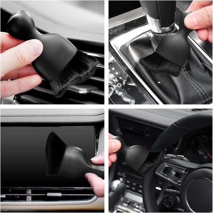 Car Interior Cleaning Brush Car Duster Interior with Ultra Soft Bristles Auto Detailing Brushes Dusting Car Accessories for Dashboard, AC Vents, Leather, Scratch-Free (1Pack)