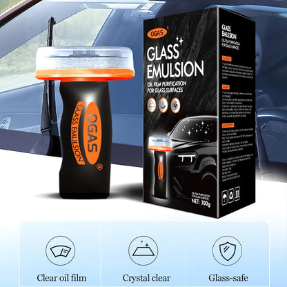 Windshield Cleaner Tool for Automotive Windshield, Window Cleaner Glass Oil Film Cleaner for Car Window Mirror Improve Windshield Clarity and Visibility for Safe Driving (1)