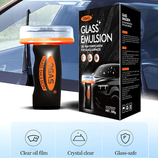 Windshield Cleaner Tool for Automotive Windshield, Window Cleaner Glass Oil Film Cleaner for Car Window Mirror Improve Windshield Clarity and Visibility for Safe Driving (1)