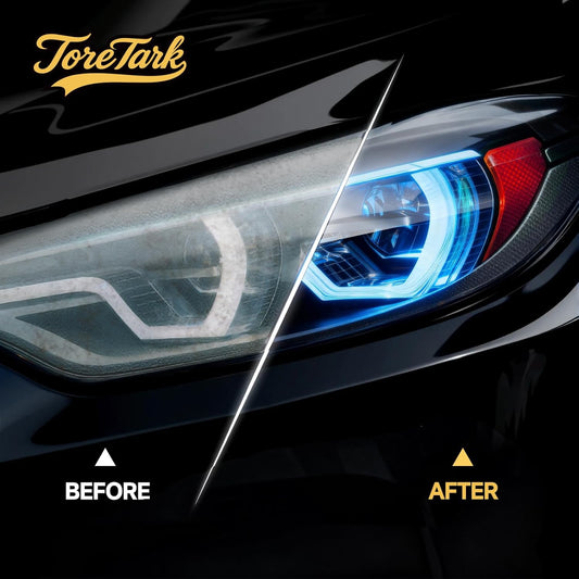 Car Headlight Restoration Kit, No Power Tools Required, Restoring to Like-New Condition, Covers 2-3 Vehicle Headlight Treatments, Headlight Cleaner and Restorer Kit, Headlight Restoration Spray