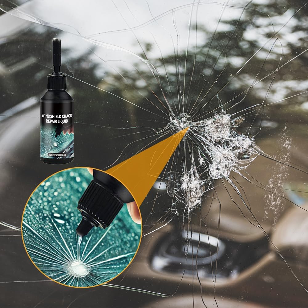 YAUNJI Windshield Chip Repair Kits, 2026 Upgraded Cracked Windshield Repair Kit for Car Chips and Cracks, Universal Cracks Gone Glass Saver Kit Must-Have for Vehicle Most Cars (1)