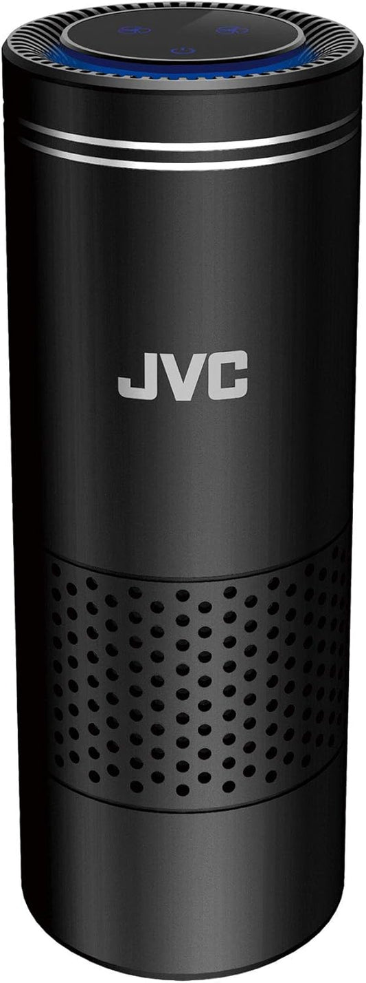JVC KS-GA100 Car Air Purifier Portable USB Power Input HEPA Filter 3-Stage Filtration Motion Activated Controls Black