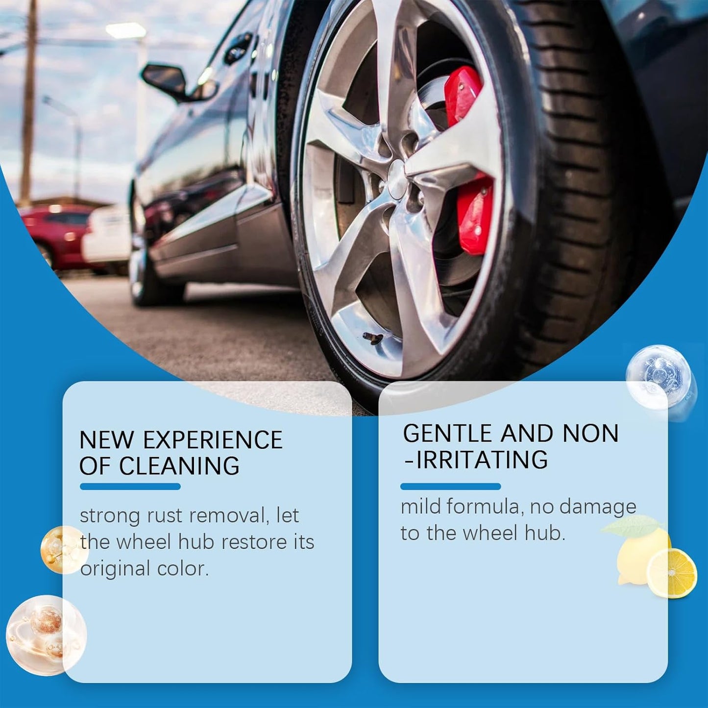Automotive Rust Remover Spray, 100 Ml Iron Powder Remover, Removedor De Oxido para Carros, Iron Remover Car Detailing (1pcs)