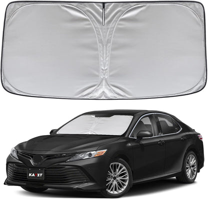 KAYZT Windshield Sun Shade for 2019-2025 2026 Chevy Silverado 1500 /GMC Sierra 1500 2500HD 3500HD Foldable Sunshade Front Window Custom Fit Car Accessories - Colors C