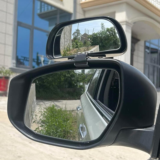 Blind Spot Mirror for Car, HD Glass Convex Wide Angle Blindspot Rear View Mirrors, Adjustable Clip On Car Side Mirror for Trucks SUVs Jeep RVs, Fits Max 0.16in/0.4cm Framed Mirrors