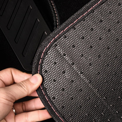CAR PASS Waterproof Universal Car Floor Mats, Leopard Print Car Mats Fit for SUV,Vans,sedans, Trucks,Set of 4pcs Car Carpet with Driver Heel Pad and Nibs Backing, Leopard Car Accessories Gray Leopard