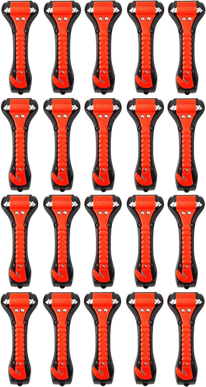 SINSEN Car Safety Hammer Set of 2 Emergency Escape Tool Auto Car Window Glass Hammer Breaker and Seat Belt Cutter Escape 2-in-1 for Family Rescue & Auto Emergency Escape Tools