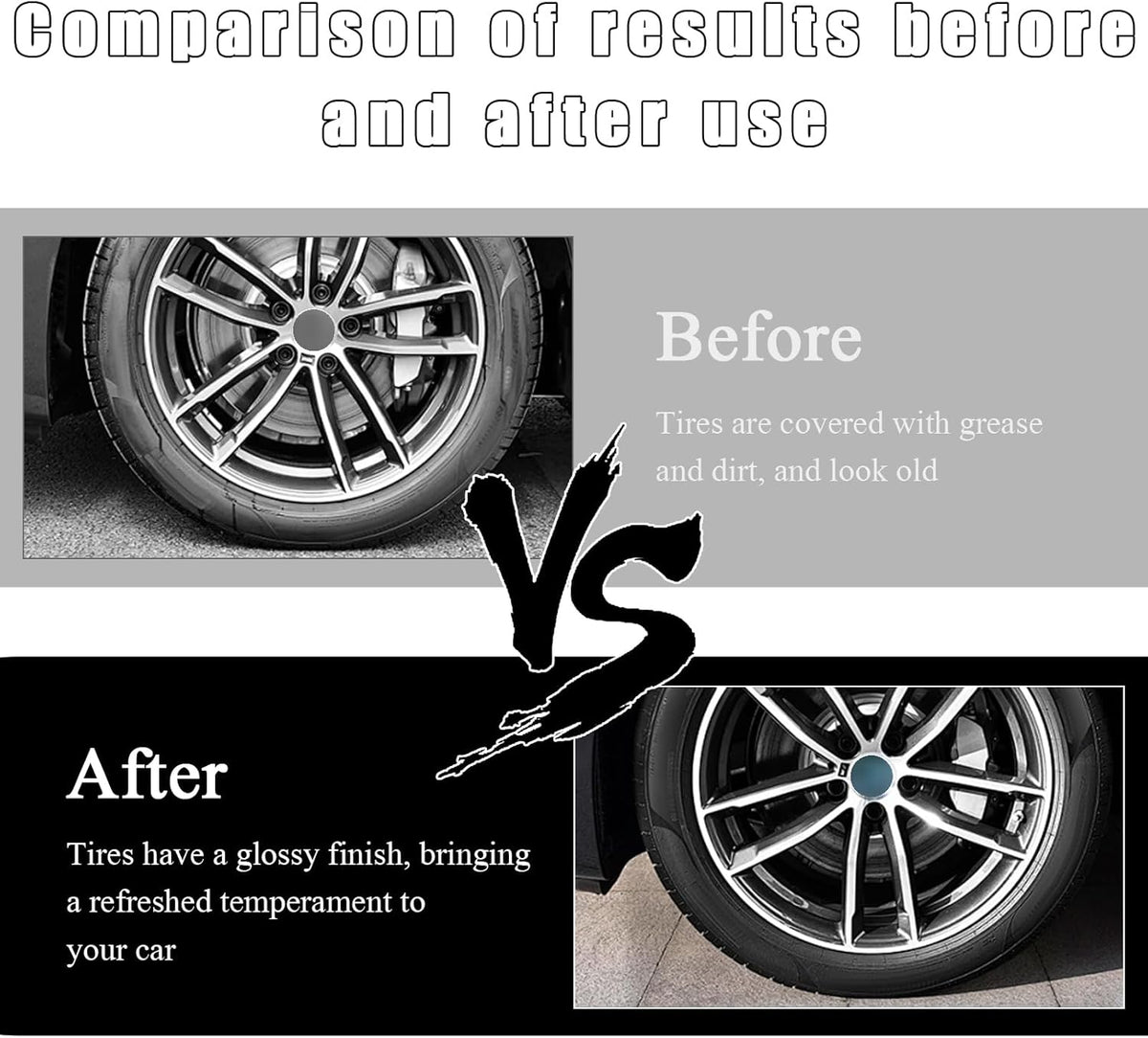 KVAEY 2 PCS Tire Dressing Applicator Pads, Reusable Hex Grip Tire Shine Applicator Polishing Sponge Pads, Wheel Tire Shine Detailing Foam for Most Vehicles, Car Accessories (Black, 3.15")