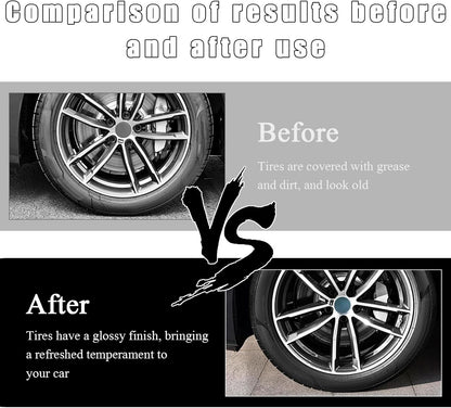 KVAEY 2 PCS Tire Dressing Applicator Pads, Reusable Hex Grip Tire Shine Applicator Polishing Sponge Pads, Wheel Tire Shine Detailing Foam for Most Vehicles, Car Accessories (Black, 3.15")