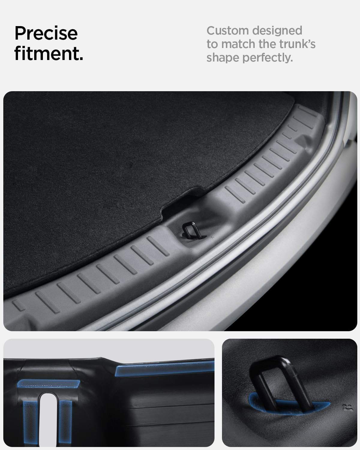 Spigen Rear Bumper Protector (270 Degree Bumper Guard & Scratch Resistant) for Tesla Model Y Juniper & Model Y L Accessories (Premium & Performance 2026/2025)