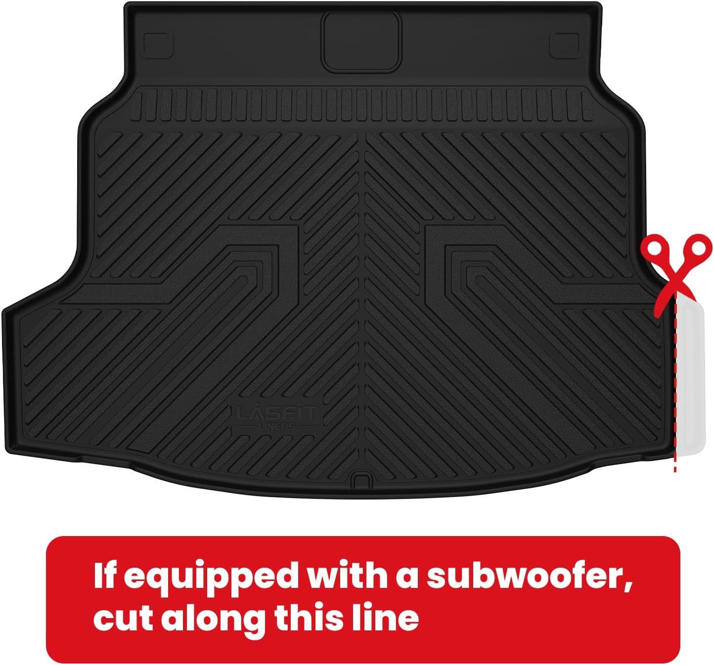 LASFIT Floor Mats for Honda CR-V 2026 2025 2024 2023 (Gasoline & Hybrid & e:FCEV), All Weather TPE Custom Fit Anti-Slip Pet Friendly Car Liners, 1st & 2nd Row Black