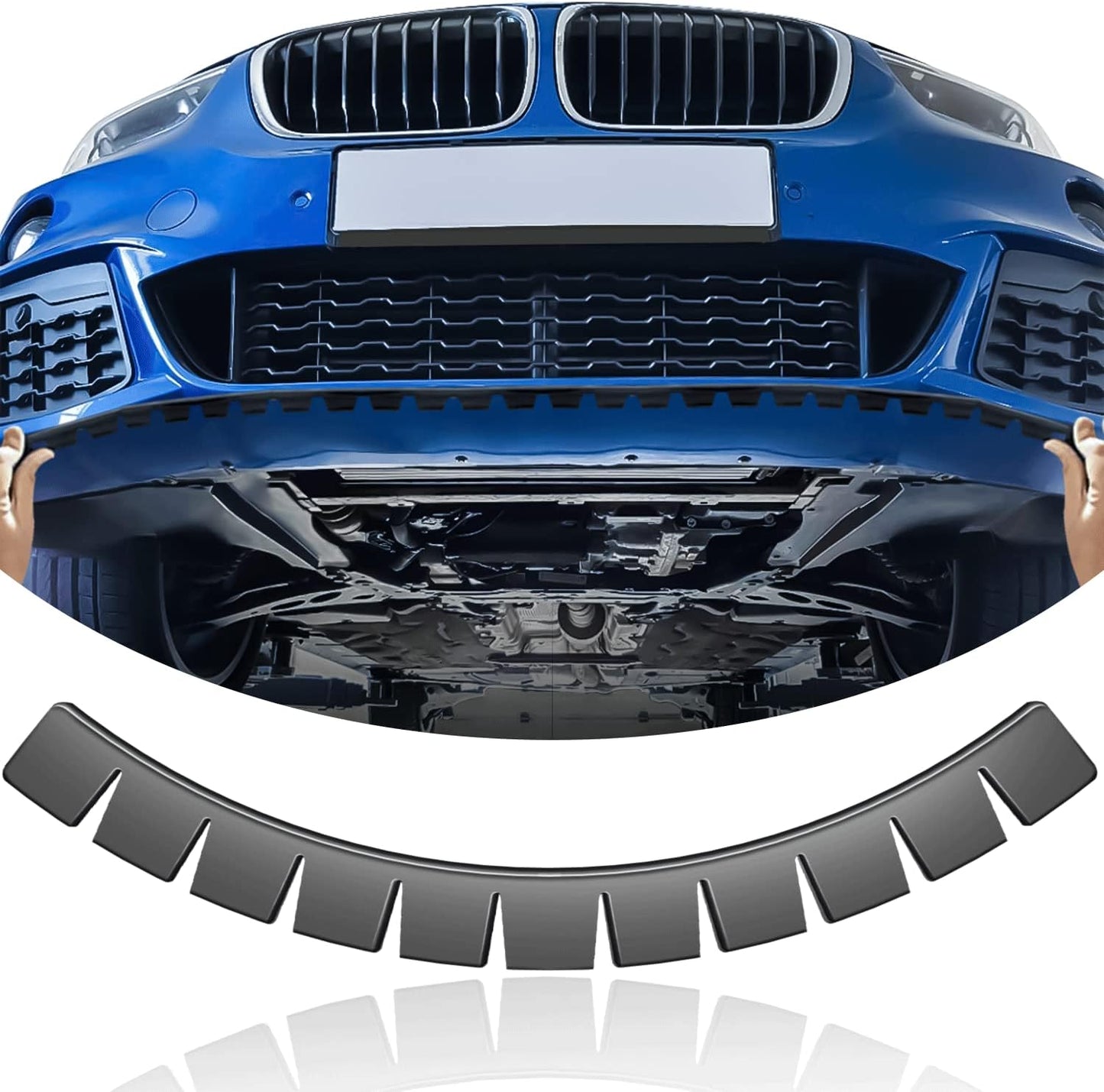 4 Pack Bumper Scrape Guard for Cars Front Bumper Protector Luxury car for Cars Anti-Scratch Bumper Scrape Guard Skid Plate DIY Kit Bumper Buddy