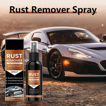 Rust Remover Spray Heavy Duty Metal Cleaner, Upgrade Rust Remover for Metal, Multipurpose Rust Stain Remover Spray, Iron Remover Car Detailing,Heavy Duty Rust Dissolver for Metal (30ML*3Pcs)