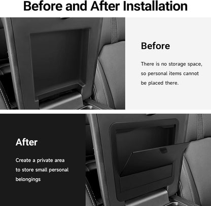 Glove Box Dividers Organizer Compatible with Toyota 2016-2020 2021 2022 2023 Tacoma Accessories Black ABS Material Center Console Organizer