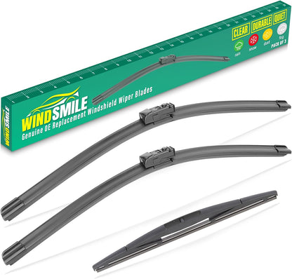 26" 16" 11" Windshield Wiper Blades Replacement for Chevrolet Chevy Trax 2024 2025 2026 Premium All Weather Front Rear Wipers Set - OEM Quality (Pack of 3) - Colors B