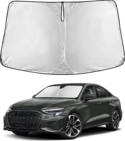 EcoNour Car Windshield Sun Shade | 2025 Upgraded Innovative No-Light-Pass Technology for Maximum Coverage | Foldable Sun Shade Keeps Your Vehicle Cool | Must-Have Car Accessories | Small (59" x 29") - Colors C