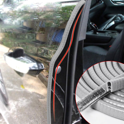 MYFAMIREA 33Ft(10M) Long Car Door Edge Guards, U Shape Edge Trim Rubber Seal Protector Car Door Protection Anti-Collision Rubber Clips Easy to Cut No Need Adhesive Fit for Most Vehicles| Black