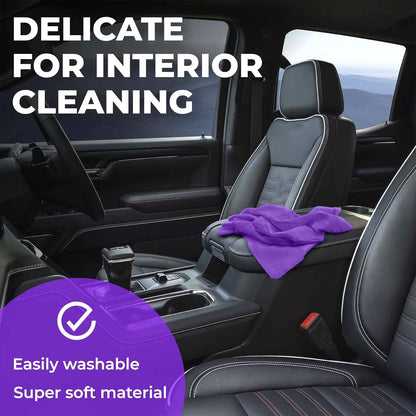 Premium XL Shammy Towel for Car - 2pk (34”x25”) - Super Absorbent Chamois Cloth - Spots & Scratch-Free - Reusable Car Drying Towels
