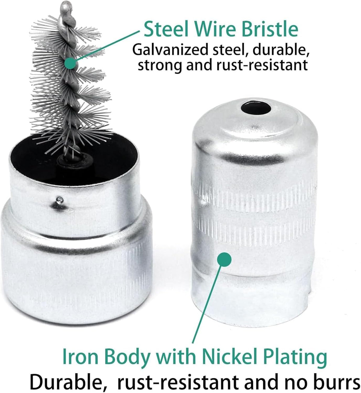 Battery Terminal Cleaner Kit, Battery Terminal Brush & 4 in 1 Copper Tubing Brush & 2pcs Anti-Corrosion Fiber Washers