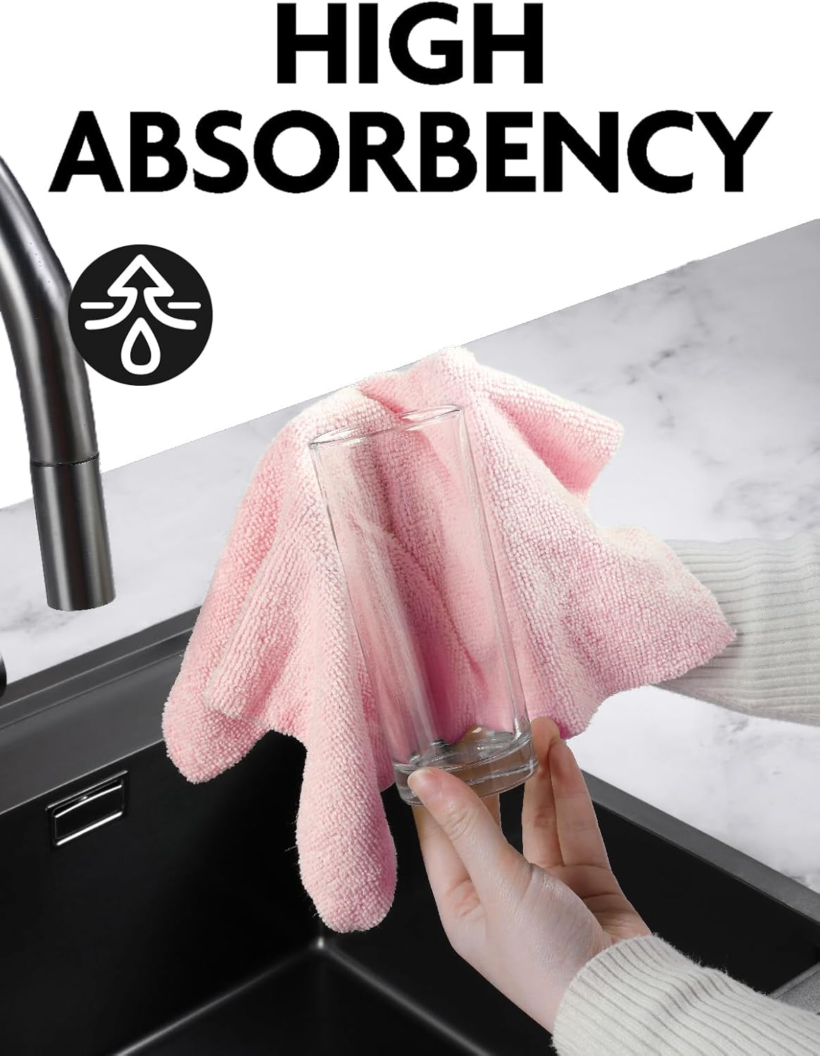 Fantasticlean Microfiber Cleaning Cloth Roll -75 Pack, Tear Away Microfiber Towels, 12" x 12", Reusable, Washable, Scratch Free, Ultra Absorbent for All-Around Cleaning Supplies (DimGray)