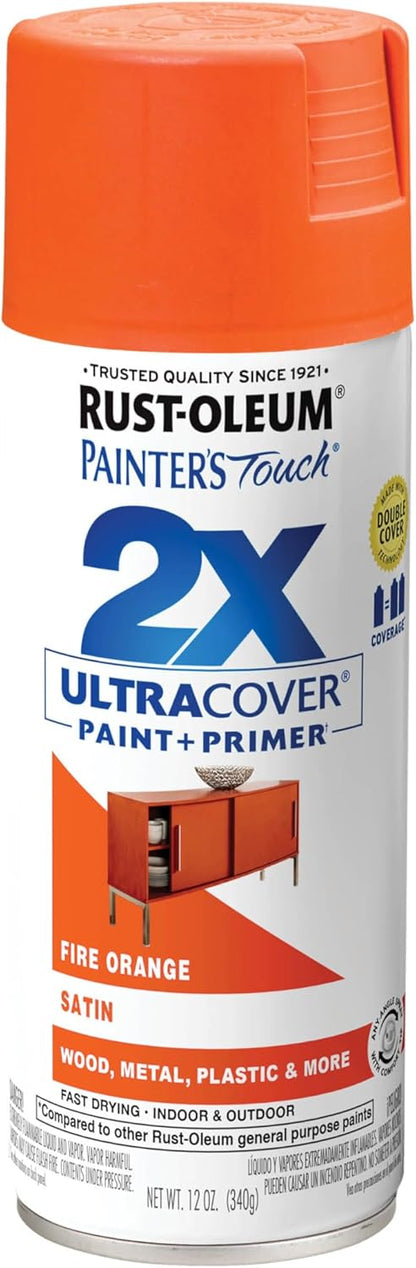 Rust-Oleum 334029 Painter's Touch 2X Ultra Cover Spray Paint, 12 oz, Gloss Clear - Colors D