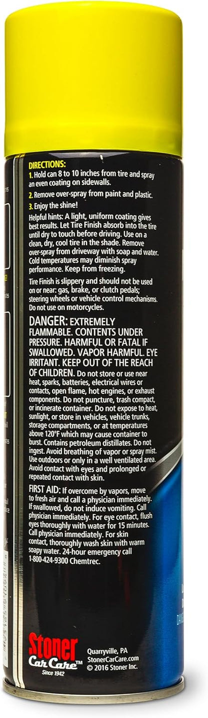 Stoner Car Care 91094-6PK More Shine Tire Finish – Tire Shine Spray Restores Deep Matte Black Finish with Long-Lasting Rain-Resistant Protection, Dry-to-Touch – 12 oz (Pack of 6)
