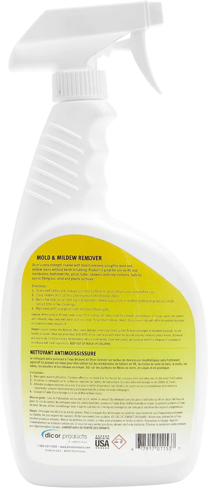 Dicor CP-BTR320S Bug & Tar Remover Cleaner Spray for RV Roofs and Exterior, White