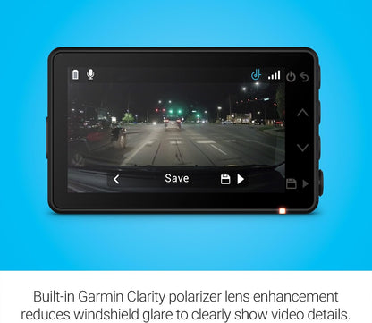 Garmin Dash Cam™ Mini 3, Ultracompact 1080p HD Dash Cam with a 140-degree Field of View, Built in Clarity™ Polarizer, Voice Controlled, Automatic Recording