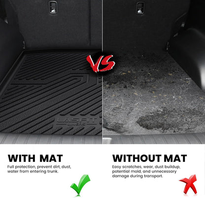 LASFIT Cargo Liner for Honda CR-V 2026 2025 2024 2023 (Gasoline & Hybrid & e:FCEV) All Weather TPE Car Trunk Mat (Upper Position), Cargo Only Black