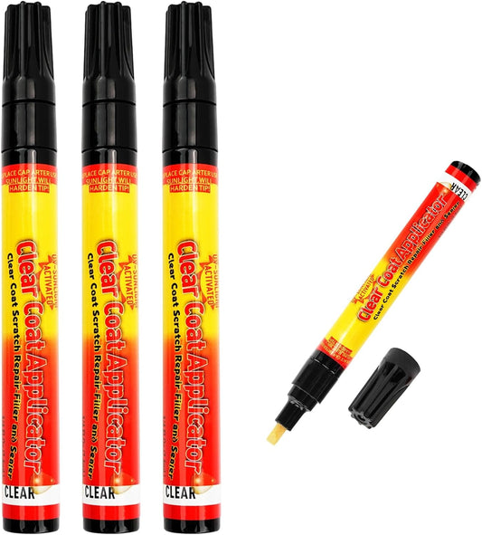 3Pcs Vitanst Clearfix Scratch Remover, Magic Car Scratch Removal Pen, Auto Paint Repair Pen, All Cars Magic Pen for Car Scratches, Easy to Use for All Car Colors & Surfaces