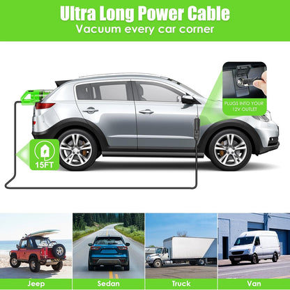 17pcs Car Cleaning Kit, Pink Car Interior Detailing Kit with High Power Handheld Vacuum, Detailing Brush Set, Windshield Cleaner, Cleaning Gel, Complete Auto Accessories for Women Gift