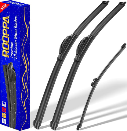 3 wipers Replacement for 2017-2021 2022 Honda CRV CR-V, Windshield Wiper Blades Original Equipment Replacement - 26"/17"/12" (Set of 3) U/J HOOK - Colors A