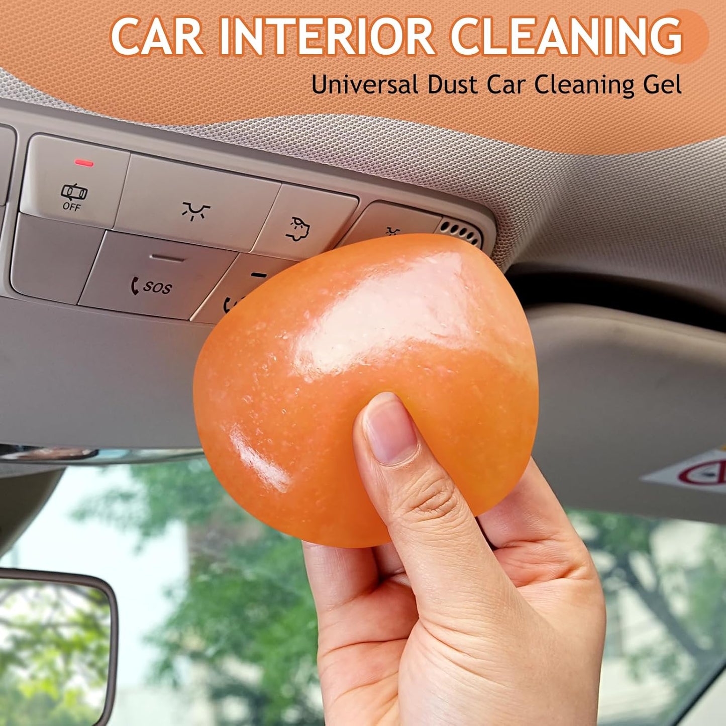 TeSabMi Car Cleaning Gel Car Cleaning Putty Car Putty Car Interior Cleaner Car Slime Car Detailing Kit Car Accessories Gifts for Dad Men Him Women Stocking Stuffers Pink