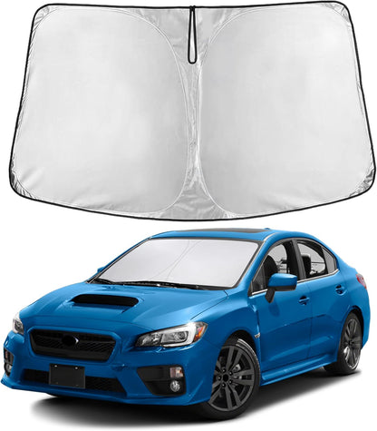 EcoNour Car Windshield Sun Shade | 2025 Upgraded Innovative No-Light-Pass Technology for Maximum Coverage | Foldable Sun Shade Keeps Your Vehicle Cool | Must-Have Car Accessories | Small (59" x 29") - Colors A