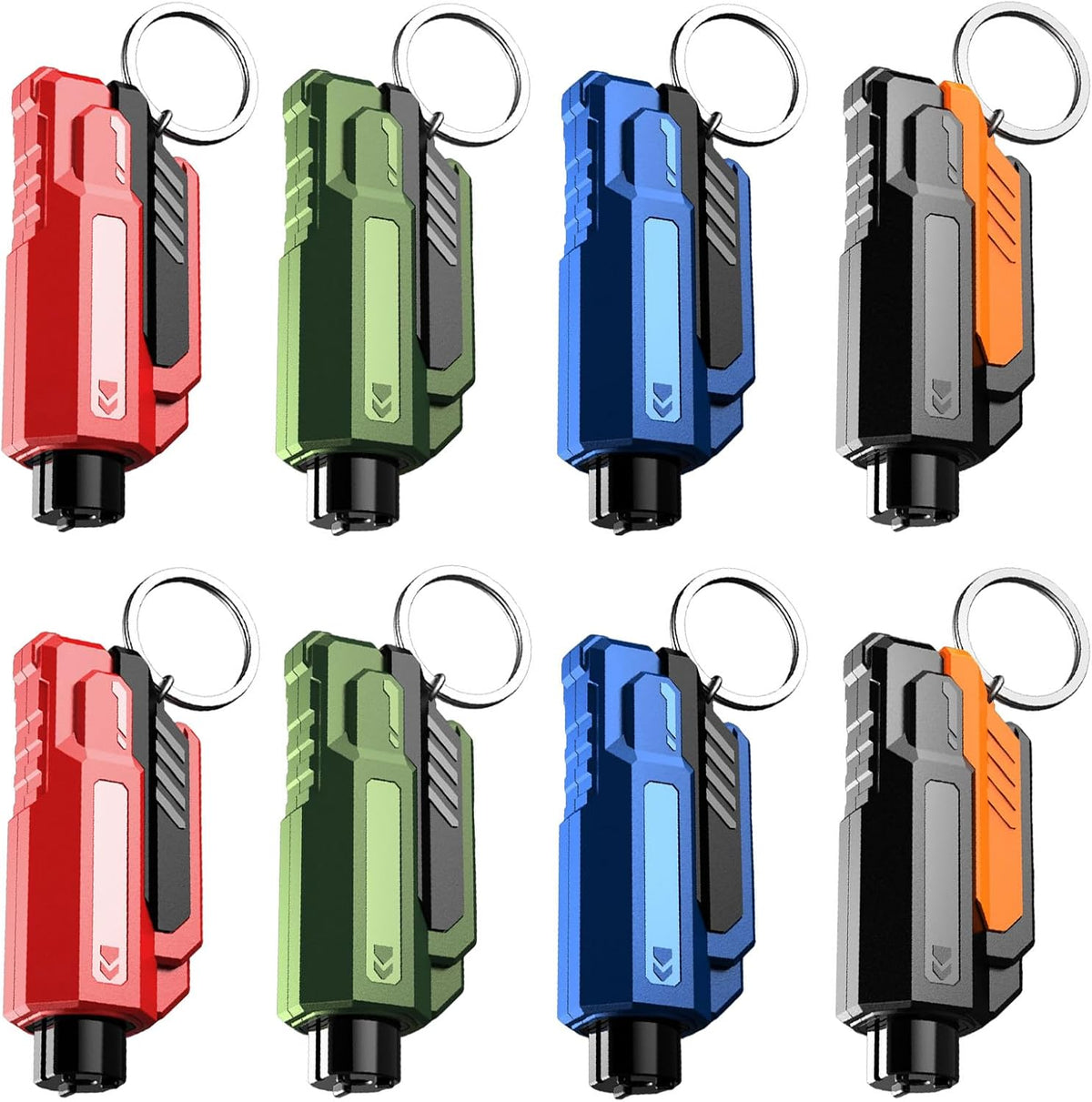 4PCS Car Window Breaker Seatbelt Cutter, Portable 2 in 1 Seatbelt Cutter and Window Glass Breaker Keychain Emergency Escape Tool for Cars