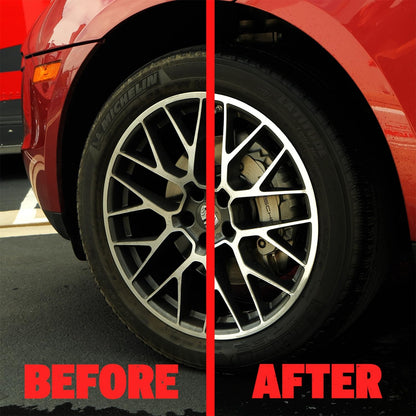 Mothers Polished Aluminum Wheel Cleaner, 24 oz. — Safely Cleans Uncoated Polished Aluminum & Anodized Wheels, Removes Brake Dust, Grease, Dirt & Grime, with Easy Spray-On, Hose-Off Formula (06024)