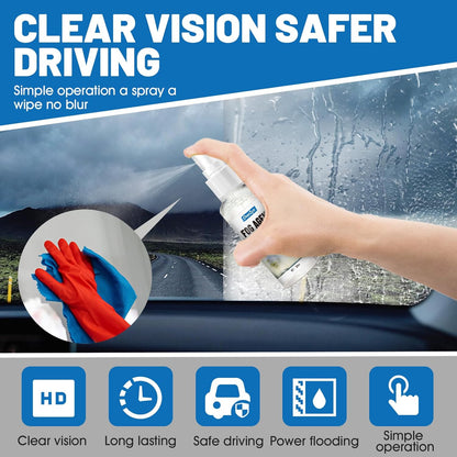6.76Oz Windshield Water Repellent, Rain Repellent for Car Windshield, Anti Fog for Car wndshield, Clear Visibility Suitable for Rain and Fog Protection Car Windows, Rearview Mirrors, Glasses, Helmets