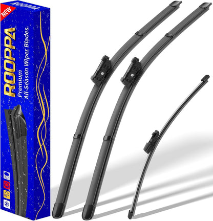 3 wipers Replacement for 2012-2018 Subaru Forester/2015-2019 Subaru Outback, Windshield Wiper Blades Original Equipment Replacement - 26"/17"/14" (Set of 3) U/J HOOK - Colors B