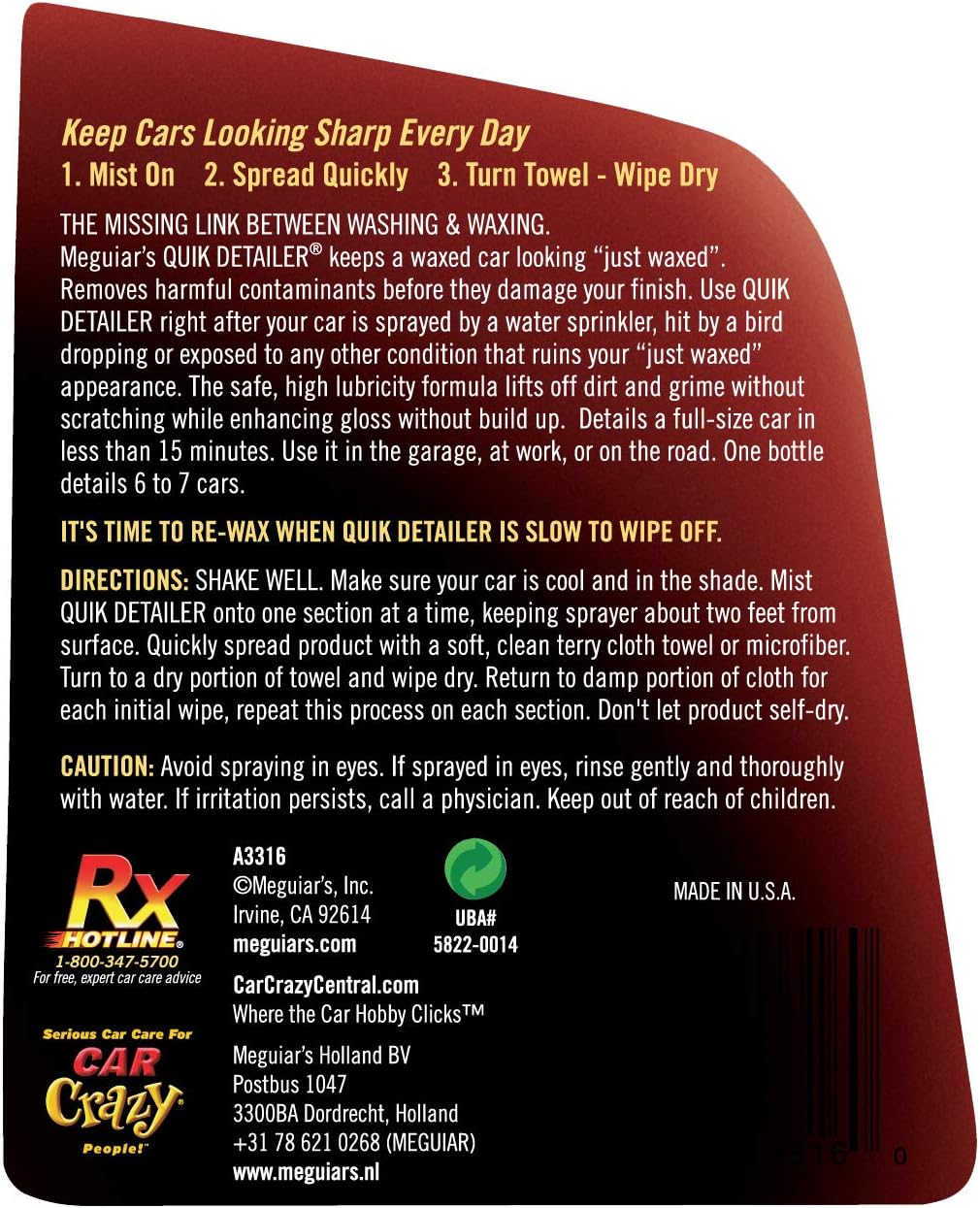 Meguiar's G10240 Smooth Surface XL Clay Kit - Includes 240 Grams of Clay Bars, Quik Detailer Spray Bottle and Microfiber Towel
