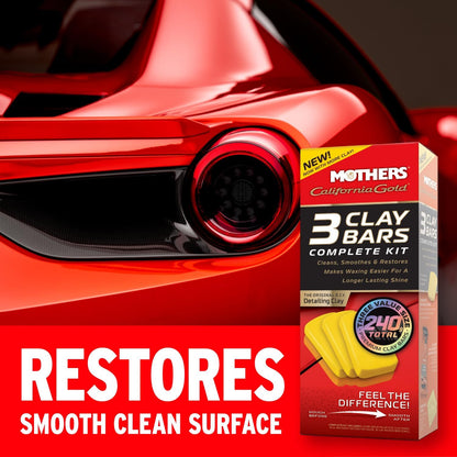 Mothers 07243 California Gold Deluxe Clay Bar Kit