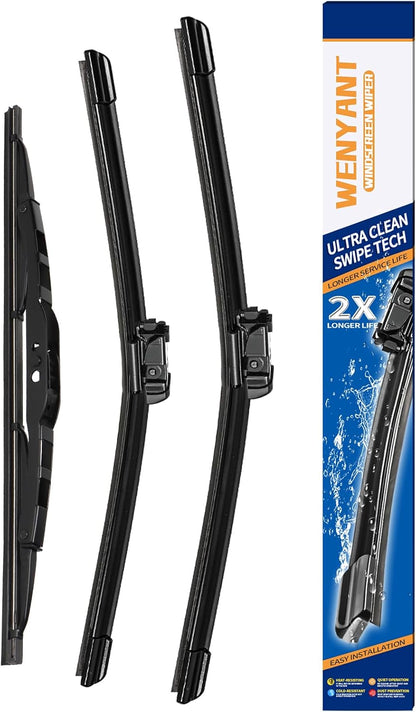 28"/28" Windshield Wipers Compatible with Ford Edge 2015-2020 Focus 2012-2018 Escape/Fusion 2013-2019 Front Wiper Blades for My Car Original Equipment Automotive Replacement (Set of 2) - Colors B