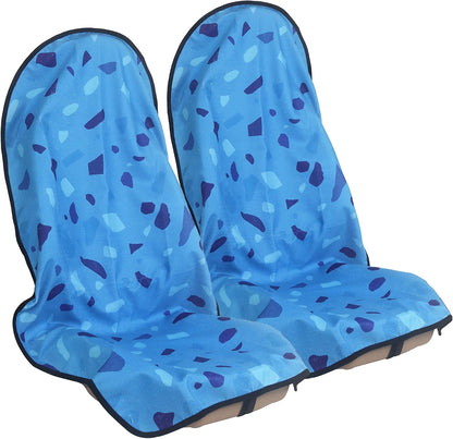 Car Seat Cover Protector Front Seats,for Gym Workout,Running,Swimming,Beach and Hiking,Waterproof Sweat Towel Bucket Seat Covers for Cars SUV Trucks (Black, 1Pcs)