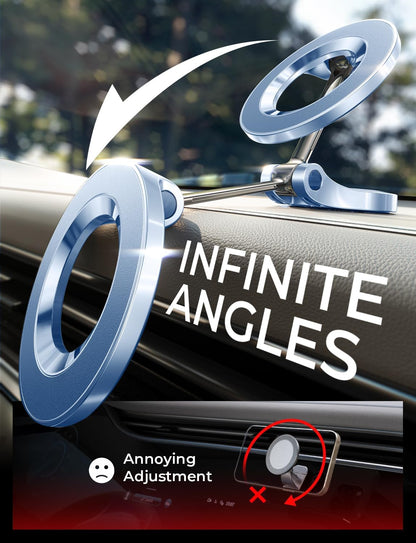 LISEN for MagSafe Car Mount for iPhone 17 Pro Max [24 Strong Magnets] Classic Magnetic Phone Holder for Car Dashboard Magnet Phone Mount Car Cell Phone Holder for iPhone 17 Pro Max Air 16 15 14 13 12