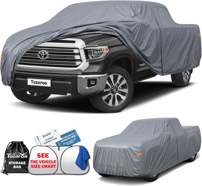 SUV Cover Waterproof All-Weather,Outdoor Full Exterior Automobiles SUV(Length 182-190 inch) with Windshield Sun Shade Universal Fit Toyota RAV4,CRV,Model Y,Q5,Size S2 (See SizeChart)