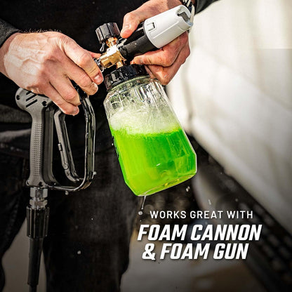 Slick Products Total Off-Road Wash Super Concentrate – Thick Foaming Car Wash Soap with Hybrid-Ceramic Formula for Dirt Bikes ATV UTV Trucks Jeeps and More – Foam Cannon Ready – 128 oz