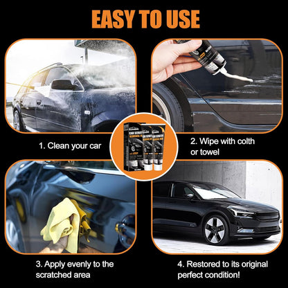 2026 Upgraded Scratch Remover for Vehicles, Car Scratch Remover with Wipe and Sponge, Car Scratch Repair Kit for Deep Scratches, Easy to Use and Effective for Car Paint Polishing & Repair