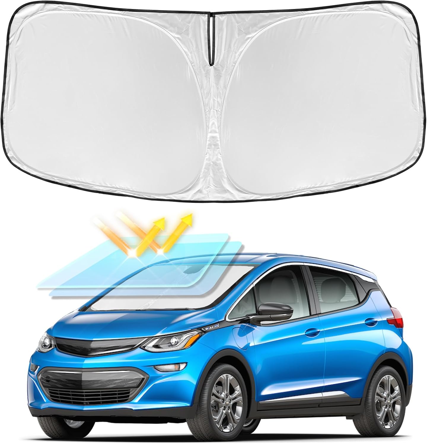 for Toyota Tacoma 2016-2023 2024 2025 2026 Sun Shade Sunshade Windshield Cover - 4 Layers Front Window Shade Custom Fit Tacoma 2Dr 4Dr Pickup Sun Visor 240T Shade Blocks UV Rays Car Accessories - Colors D