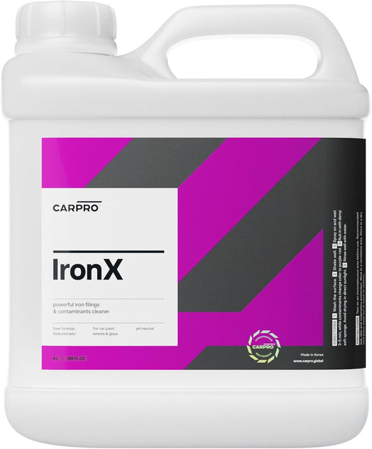 CARPRO IronX Iron Remover: Stops Rust Spots and Pre-Mature Failure of the Paint Clear Coat, Iron Contaminant Removal - 4 Liter Refill (135oz)