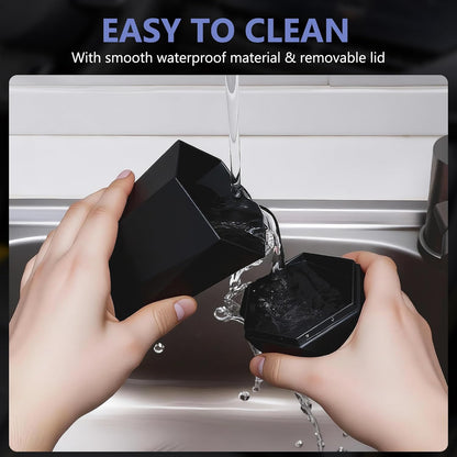 Car Trash Can with Lid - 2-Pack, Interior Accessories for Vehicles, Leakproof Garbage Can with 30 Detachable Trash Bags, Multipurpose Organizers and Storage Solutions for Home and Office